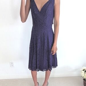 Jasmine purple lace dress